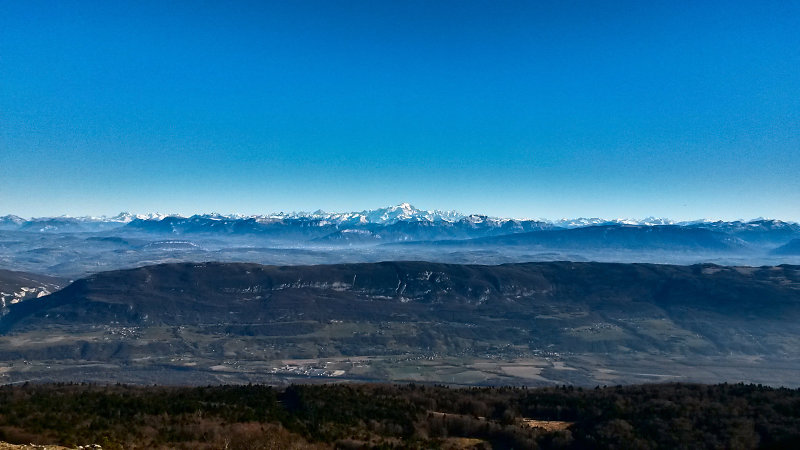 Les Alpes et le Mont Blanc, visibilité parfaite !